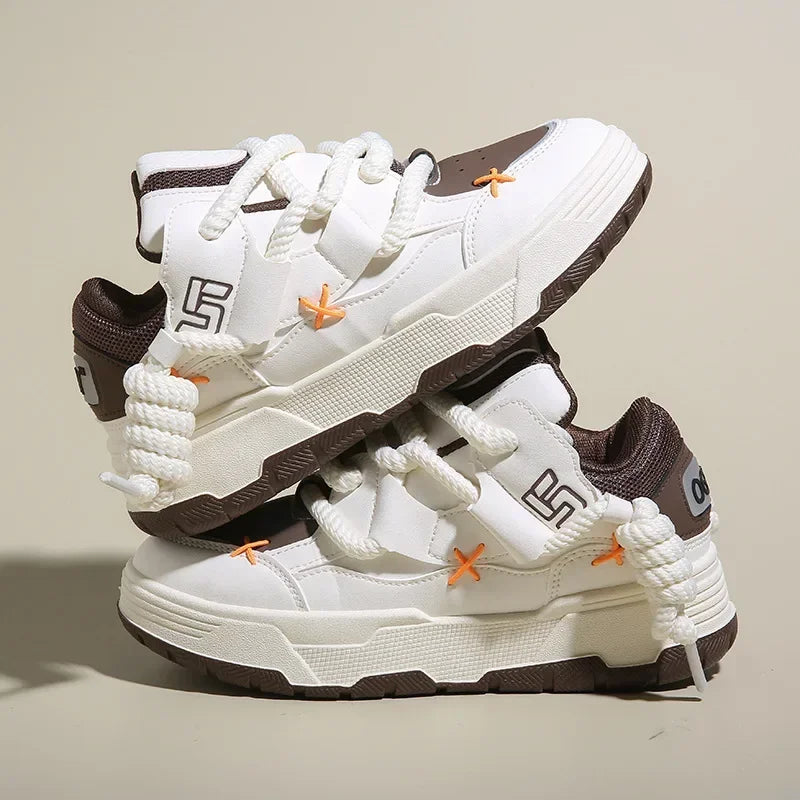 Sneakers Femme Oversize Fashion – Style Streetwear Girly ✨ Du 35 au 42 • Version dominante blanche ou couleur dominante