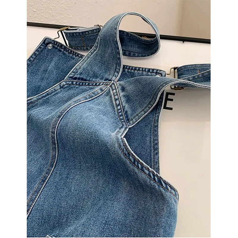 Salopette Jean Oversize Femme | Coupe Loose Wide Leg Du S au 5XL – Hope & Light Girlz