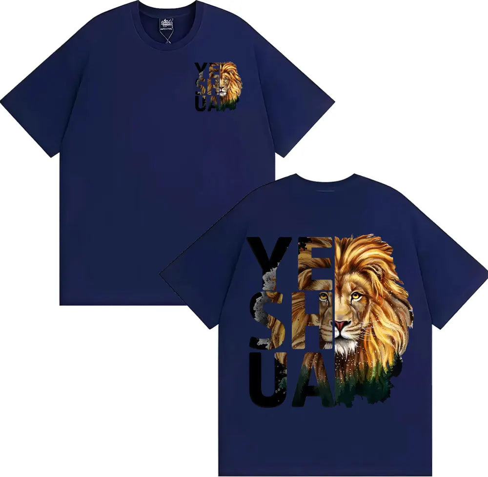 🦁 T-shirt chrétien homme & femme Yeshua Lion – 12 coloris | Tailles XS à XXXL | Sons of Light