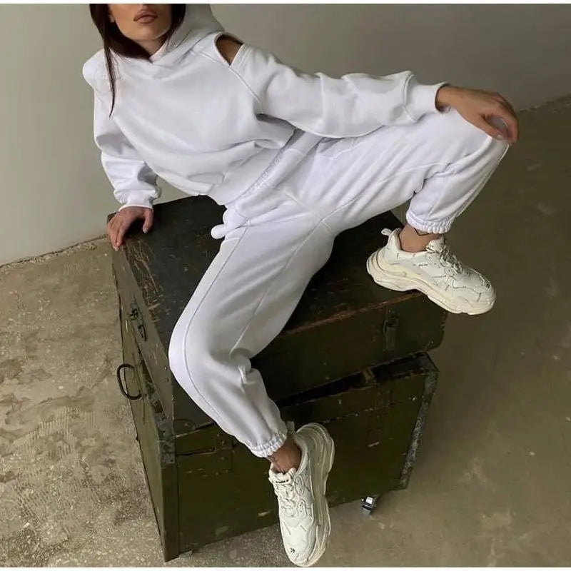 Ensemble Survêtement Femme Oversize | Hoodie & Jogging Cocooning – Hope & Light Girlz