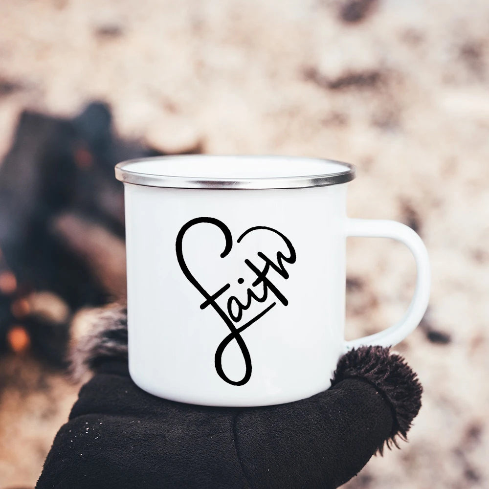 Mug chrétien “Be the Light” – Matthieu 5:14 | Foi, Espoir & Amour