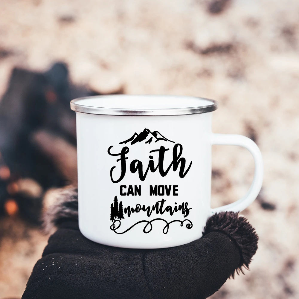 Mug chrétien “Be the Light” – Matthieu 5:14 | Foi, Espoir & Amour