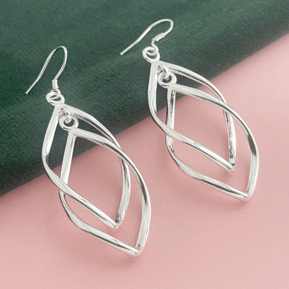 Boucles d’oreilles « Flamme de Grâce » — Argent 925