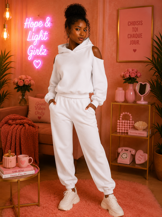 Ensemble Survêtement Femme Oversize | Hoodie & Jogging Cocooning – Hope & Light Girlz