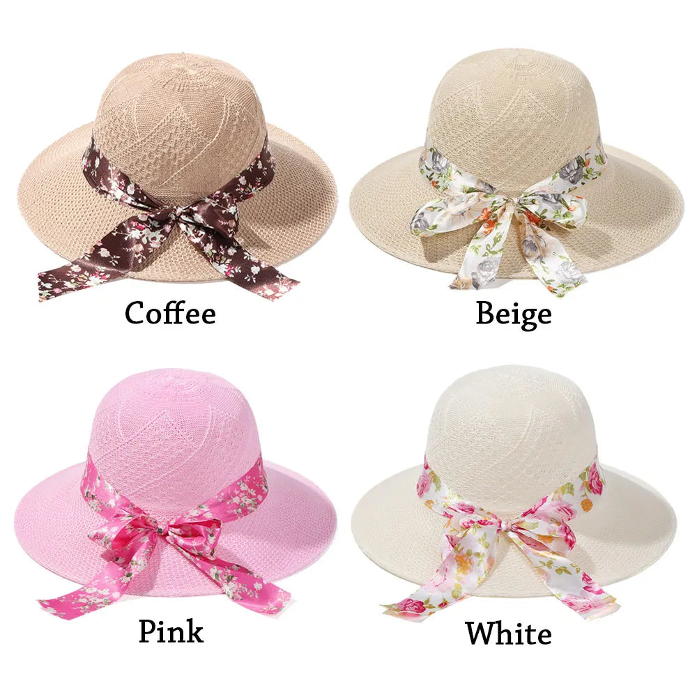 Chapeau de Plage Femme Fleuri Anti-UV | Hope And Light Girlz