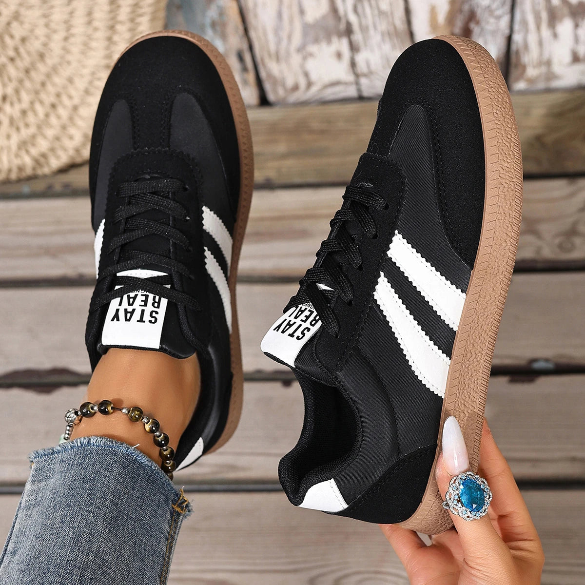 Sneakers Vintage Femme Fashion – Baskets Casual Tendance du 35 au 45 | Hope & Light Girlz