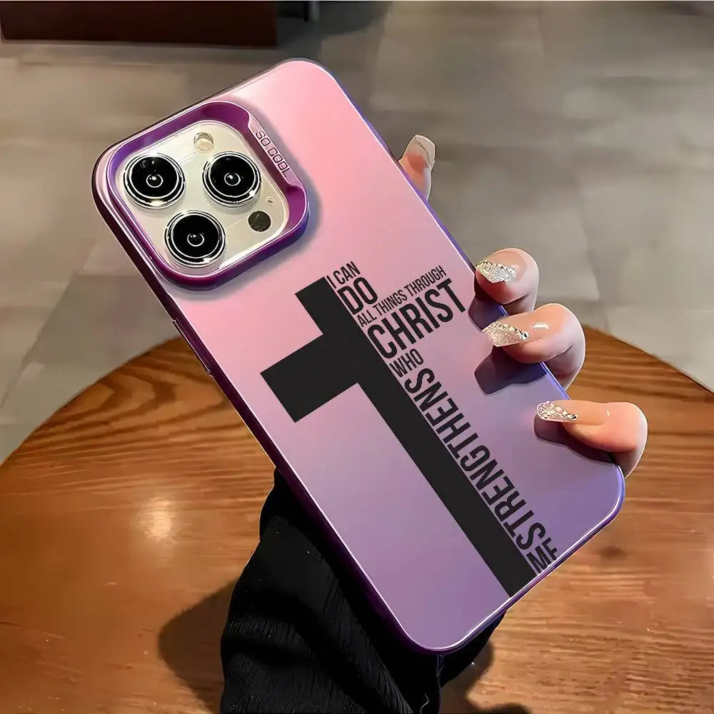 Coque iPhone chrétienne – Croix & Versets bibliques | Style, Foi & Protection – Hope And Light Girlz