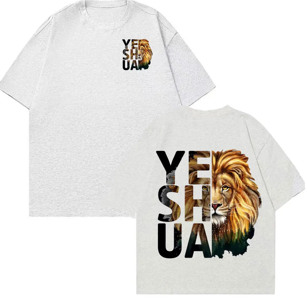 🦁 T-shirt chrétien homme & femme Yeshua Lion – 12 coloris | Tailles XS à XXXL | Sons of Light