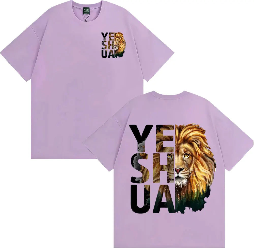 🦁 T-shirt chrétien homme & femme Yeshua Lion – 12 coloris | Tailles XS à XXXL | Sons of Light