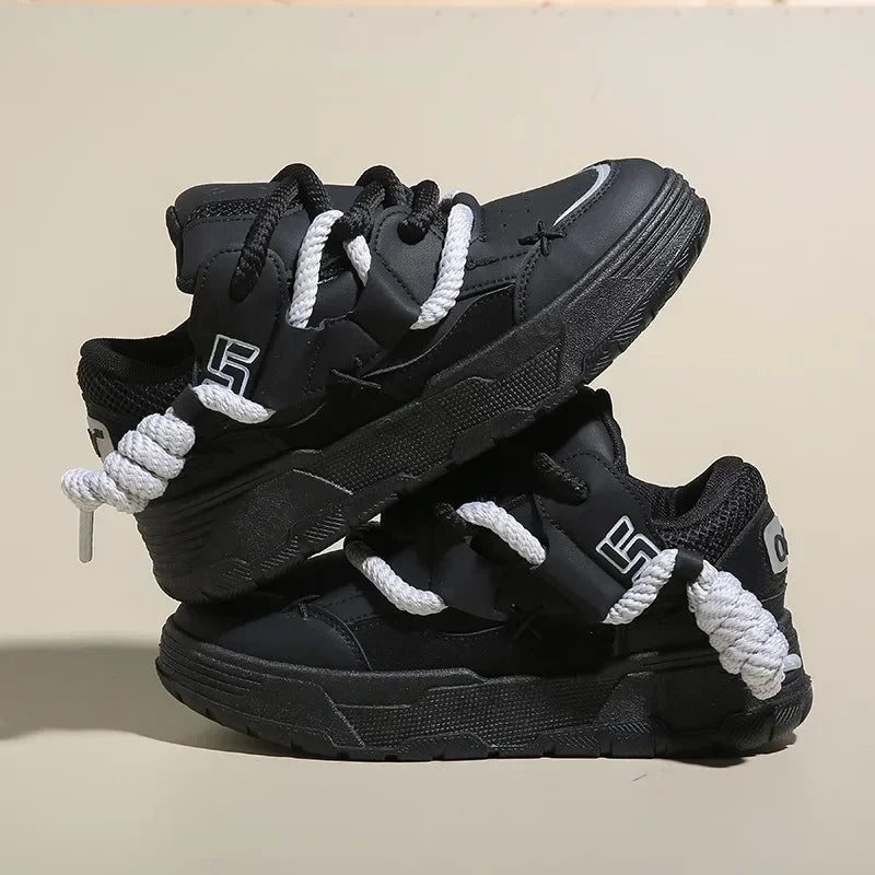 Sneakers Femme Oversize Fashion – Style Streetwear Girly ✨ Du 35 au 42 • Version dominante blanche ou couleur dominante