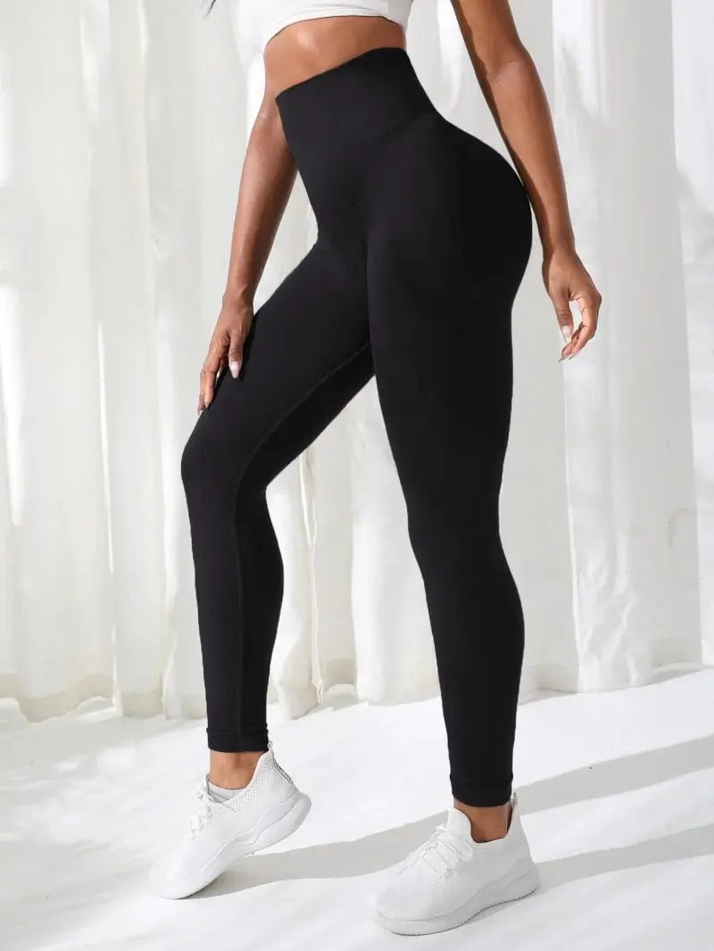 ✨ Legging Sculptant Sport Femme – Taille Haute Push Up ✨ Coloris Grey &amp; Black • Du XS au L