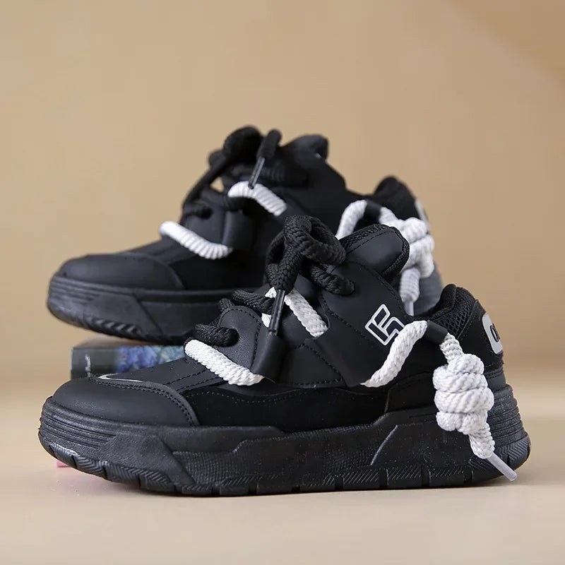 Sneakers Femme Oversize Fashion – Style Streetwear Girly ✨ Du 35 au 42 • Version dominante blanche ou couleur dominante