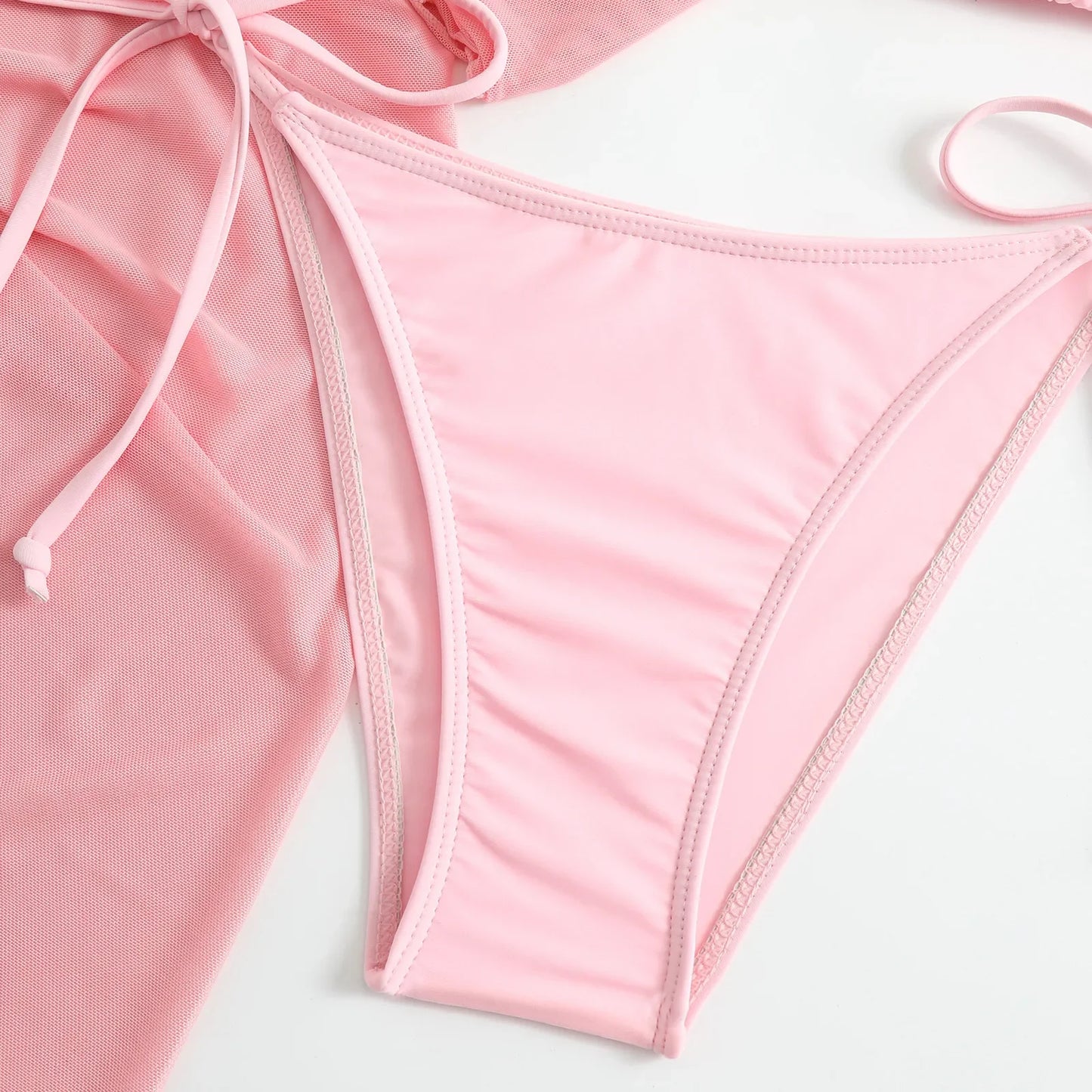 Maillot de Bain 4 Pièces Femme | Bikini avec Jupe et Top Assorti