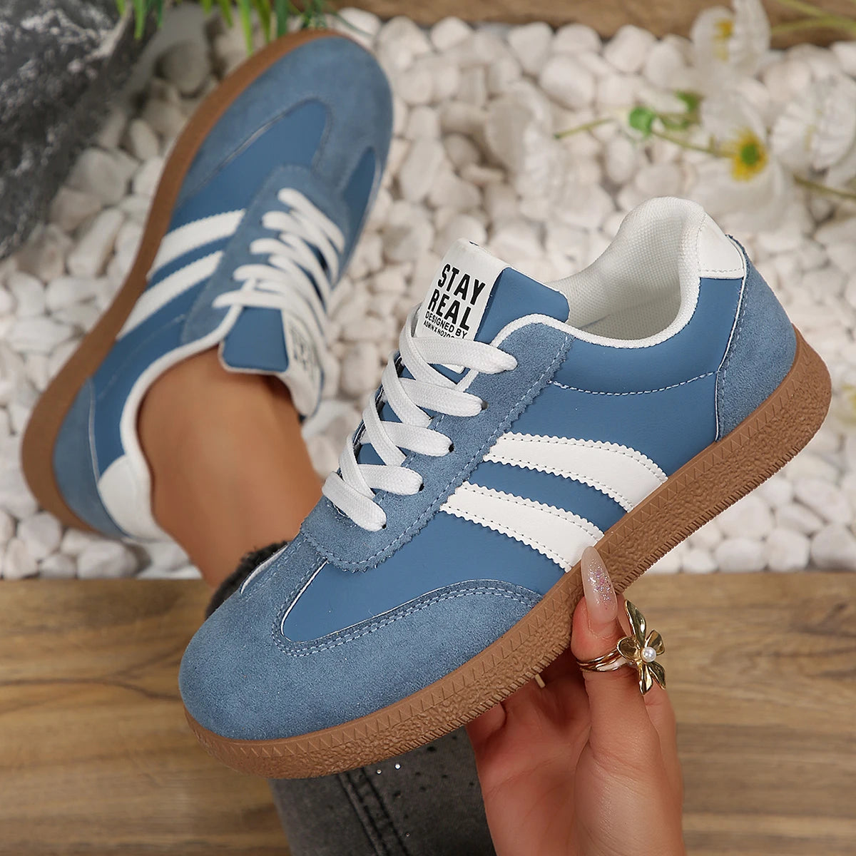 Sneakers Vintage Femme Fashion – Baskets Casual Tendance du 35 au 45 | Hope & Light Girlz
