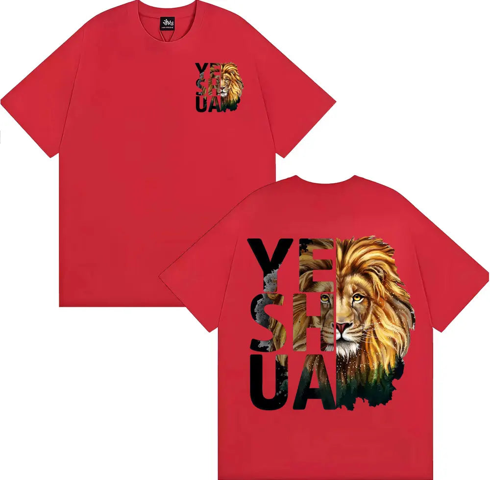 🦁 T-shirt chrétien homme & femme Yeshua Lion – 12 coloris | Tailles XS à XXXL | Sons of Light