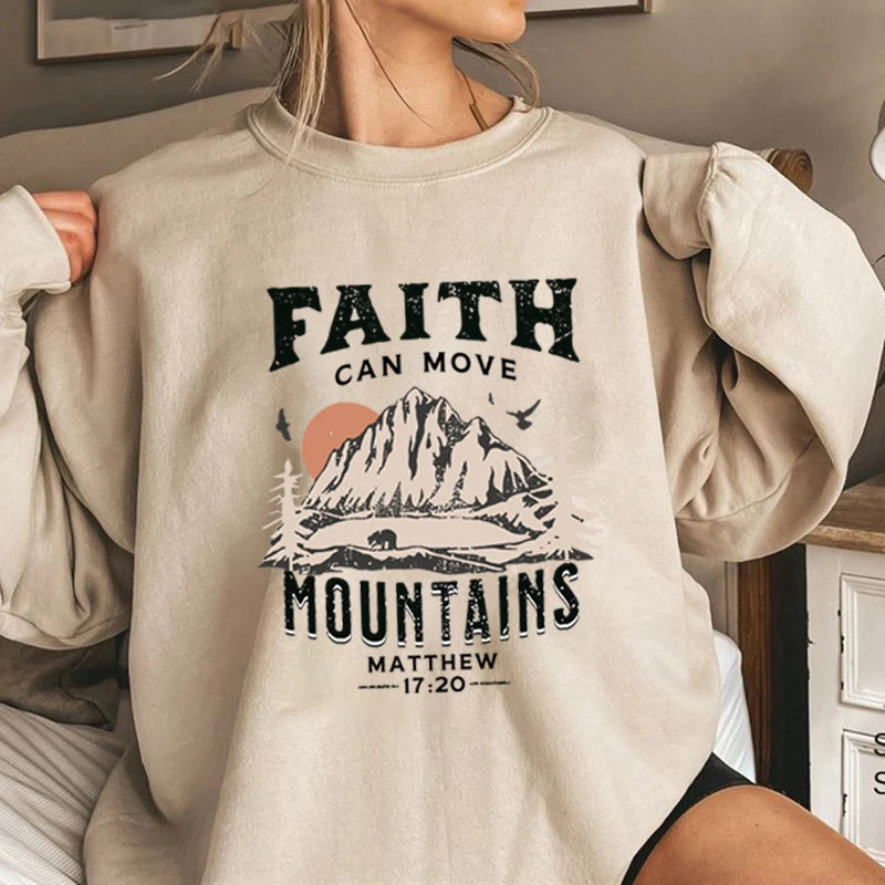 Sweat chrétien “Faith Can Move Mountains” — Matthieu 17:20