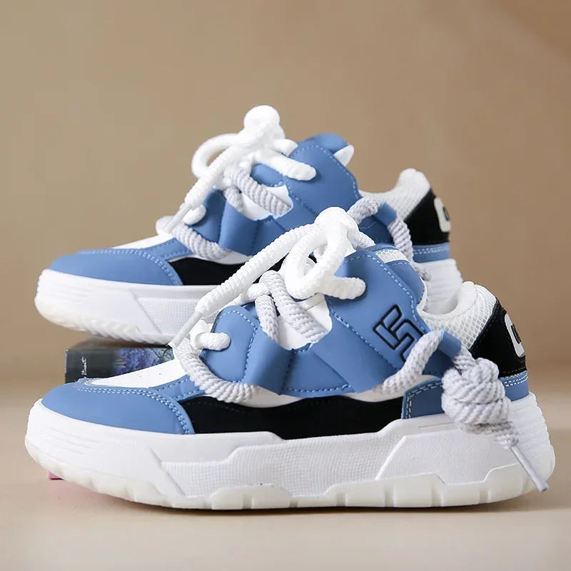 Sneakers Femme Oversize Fashion – Style Streetwear Girly ✨ Du 35 au 42 • Version dominante blanche ou couleur dominante