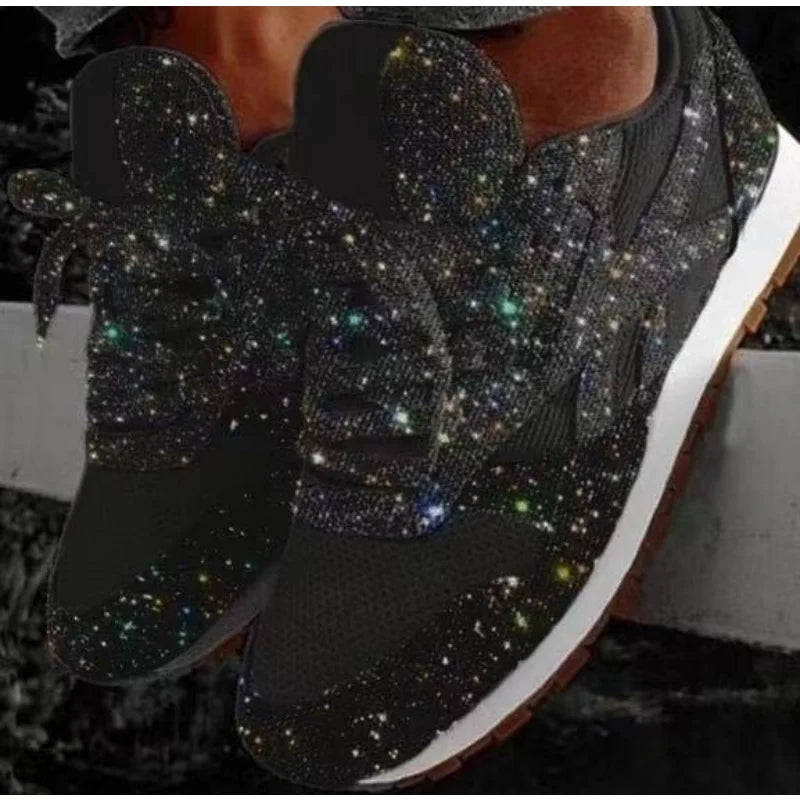 Baskets Femme Strass; Glitter – Sneakers Fashion Ultra Brillantes ✨ Du 36 au 43 • Effet bling chic tendance