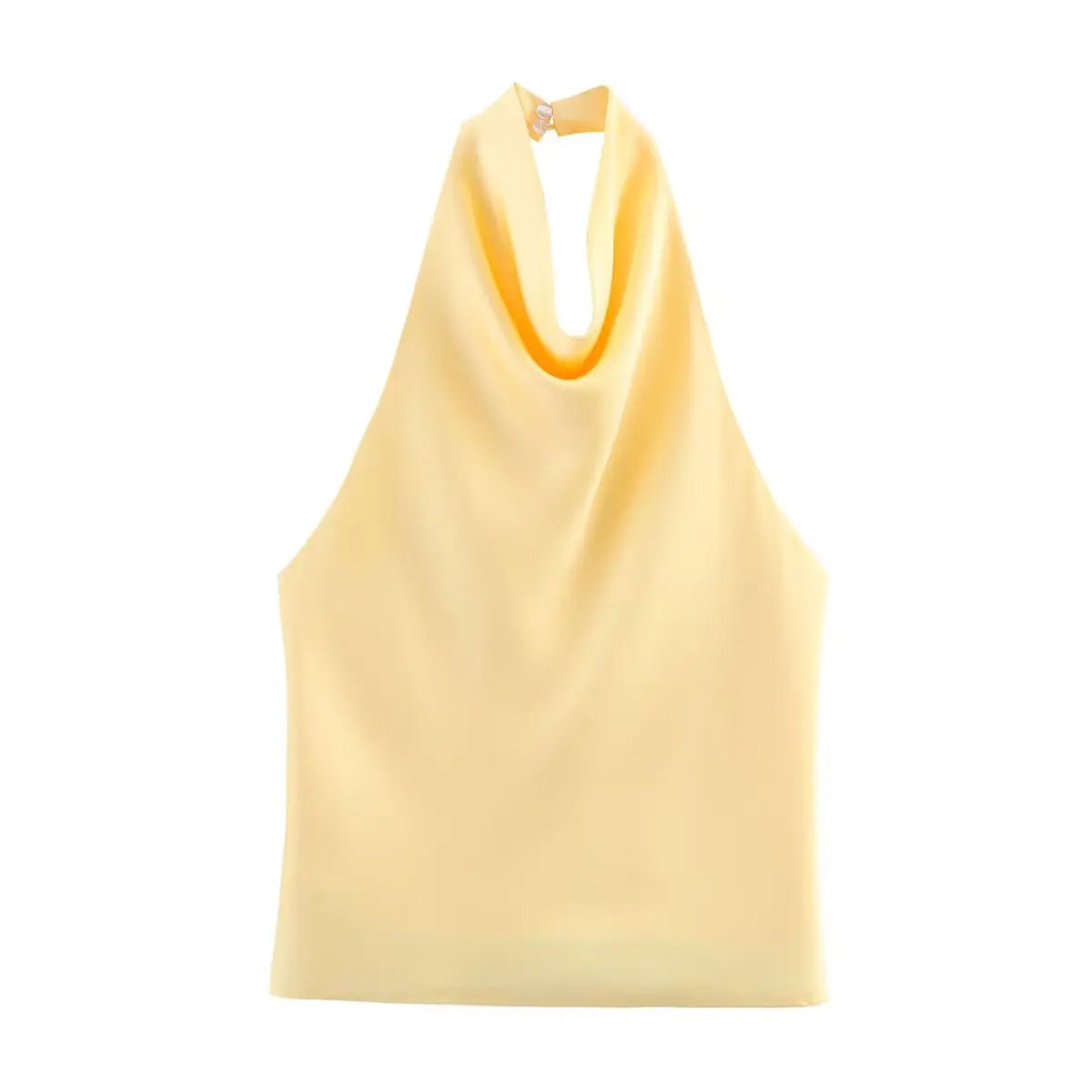 Top Satin Dos Nu Femme | Haut Élégant Col Halter – Hope & Light Girlz