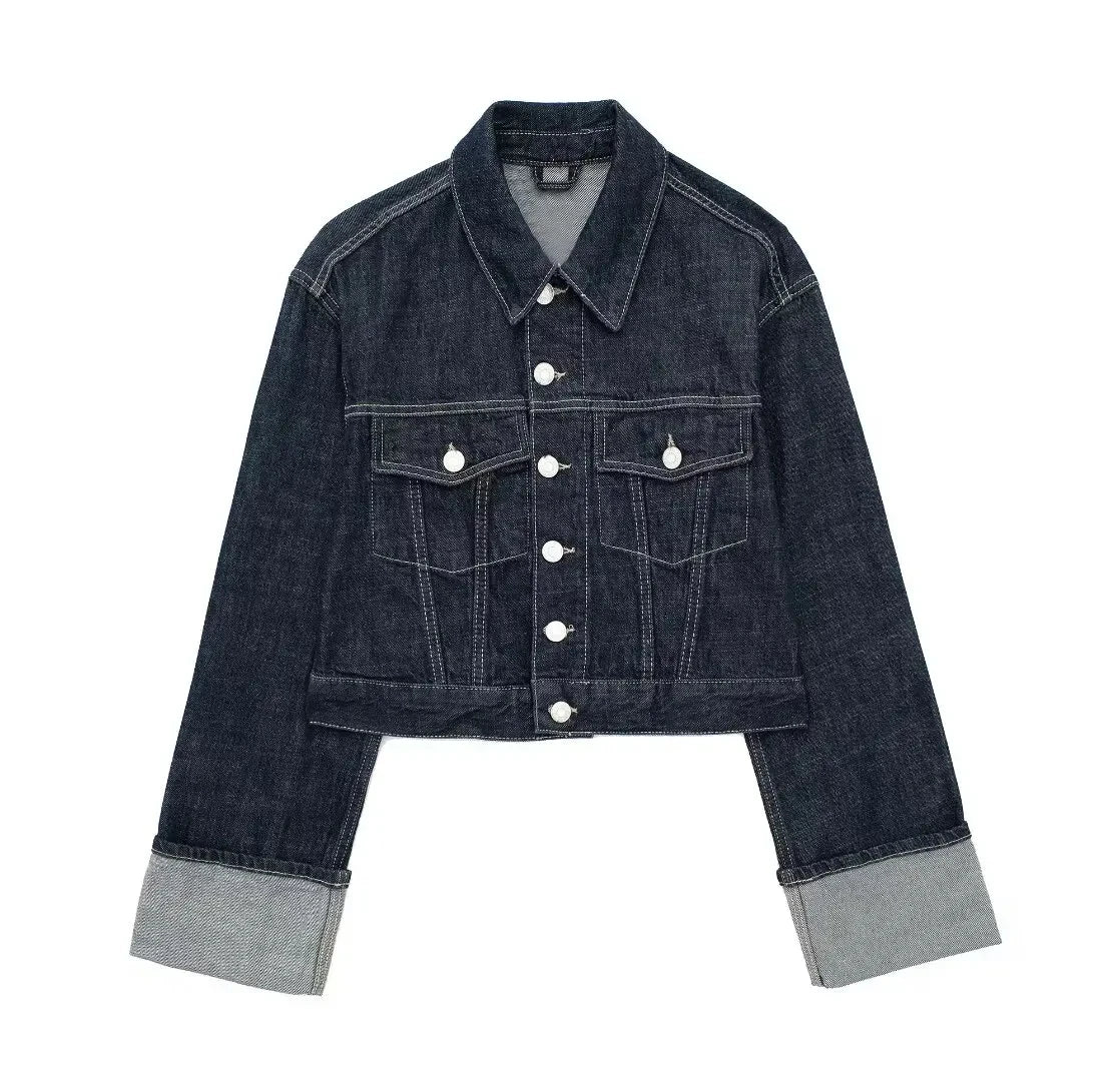 Ensemble Denim Femme Oversize – Veste Courte & Jean Wide Leg Vintage XS à L | Hope & Light Girlz