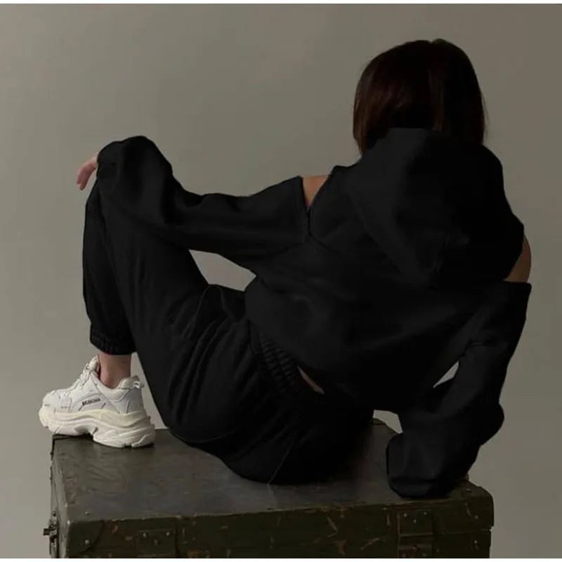 Ensemble Survêtement Femme Oversize | Hoodie & Jogging Cocooning – Hope & Light Girlz