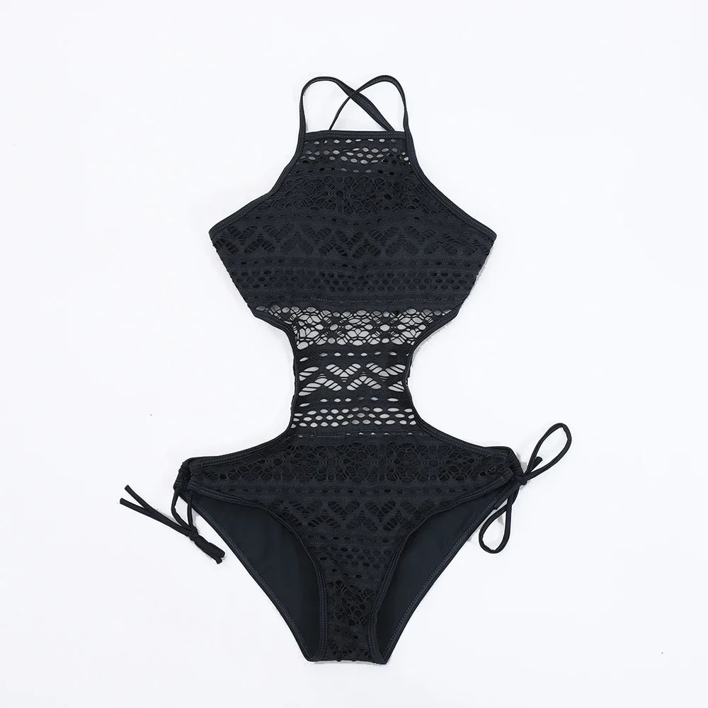 ✨ Maillot de Bain Une Pièce Crochet Bohème Sexy | Hope & Light Girlz