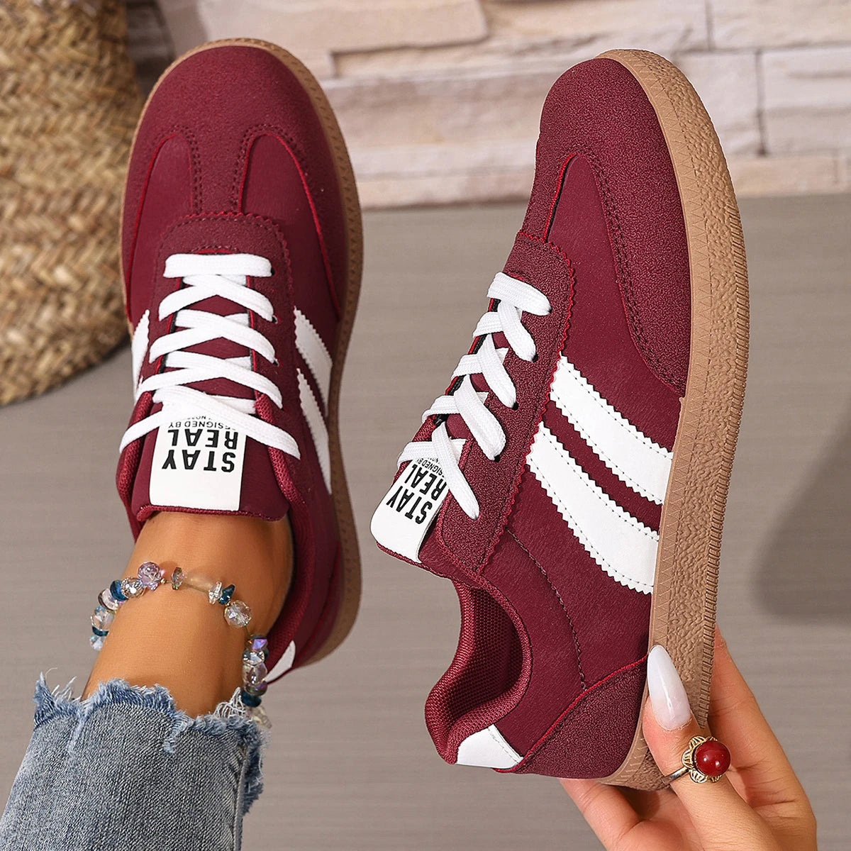 Sneakers Vintage Femme Fashion – Baskets Casual Tendance du 35 au 45 | Hope & Light Girlz