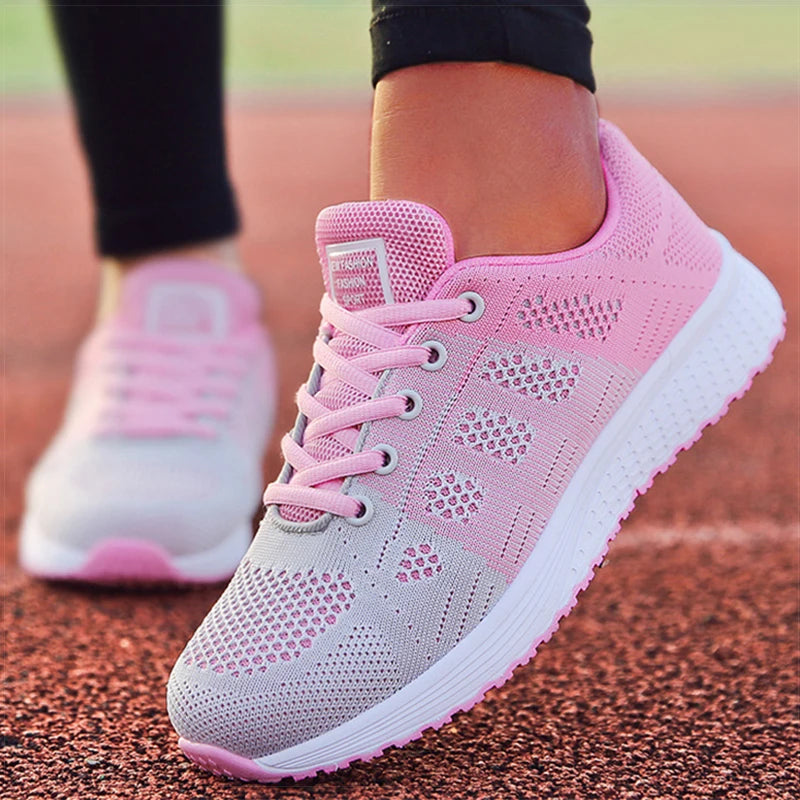 Baskets Sport Femme Ultra Légères – Running &amp; Lifestyle ✨ Du 36 au 42 • Rose pastel; rose fuchsia