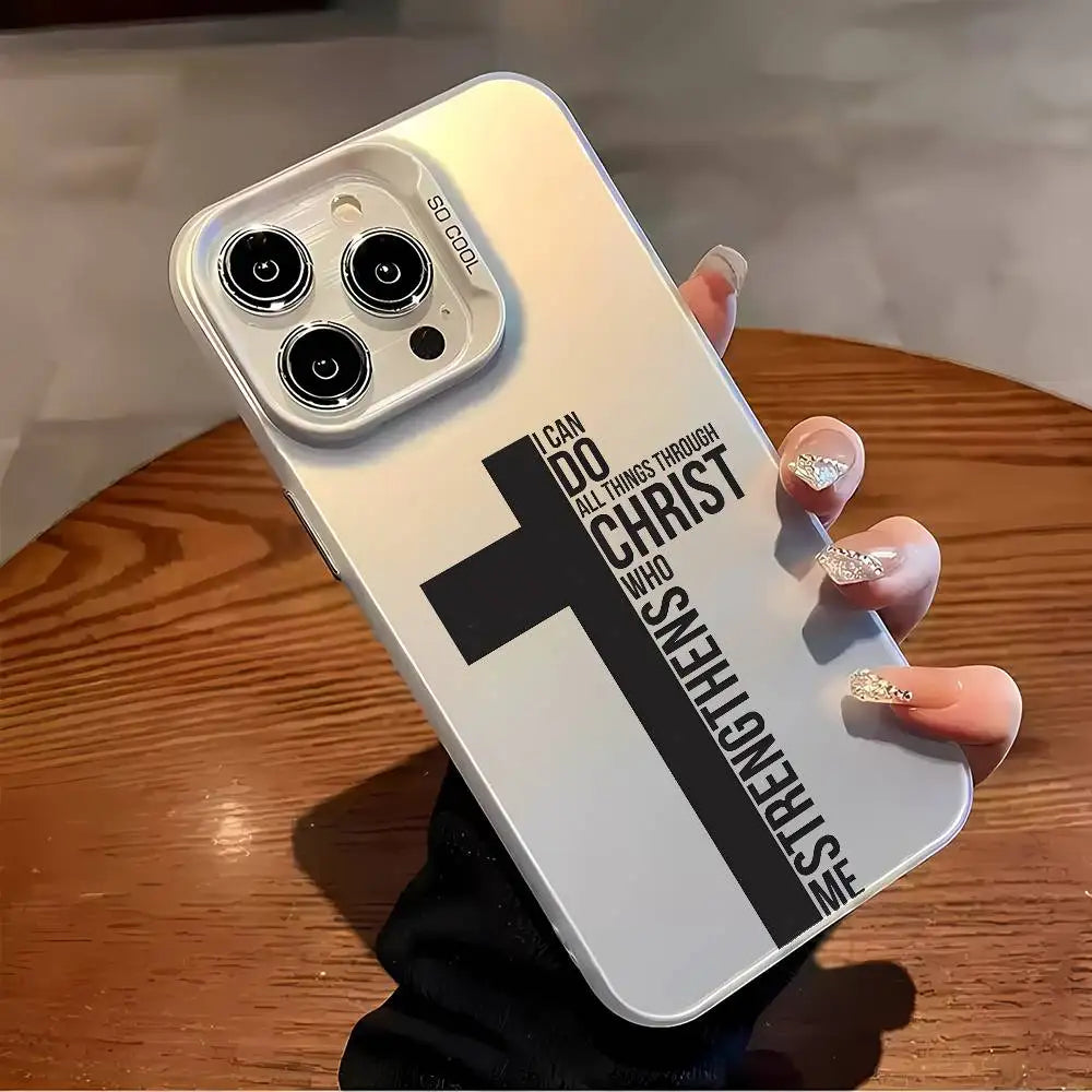 Coque iPhone chrétienne – Croix & Versets bibliques | Style, Foi & Protection – Hope And Light Girlz