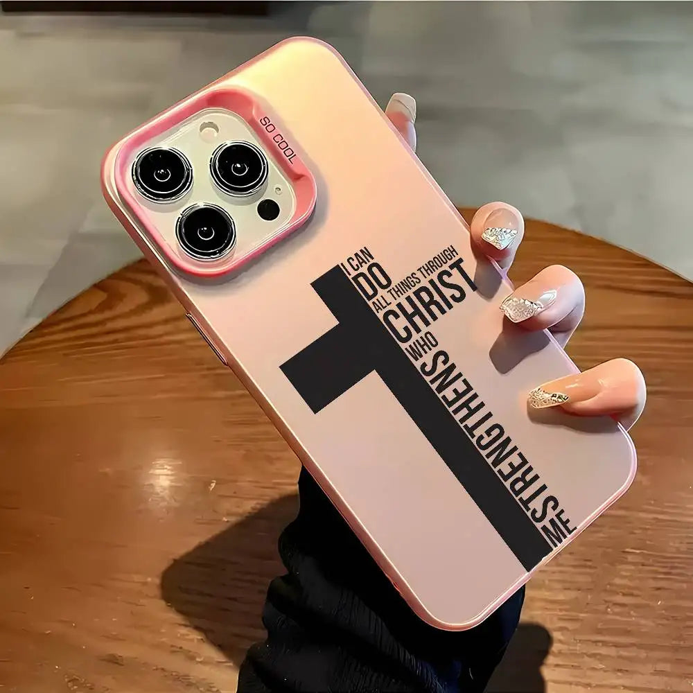 Coque iPhone chrétienne – Croix & Versets bibliques | Style, Foi & Protection – Hope And Light Girlz