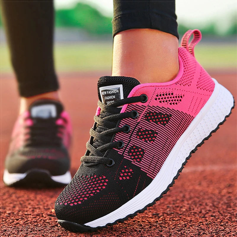 Baskets Sport Femme Ultra Légères – Running &amp; Lifestyle ✨ Du 36 au 42 • Rose pastel; rose fuchsia