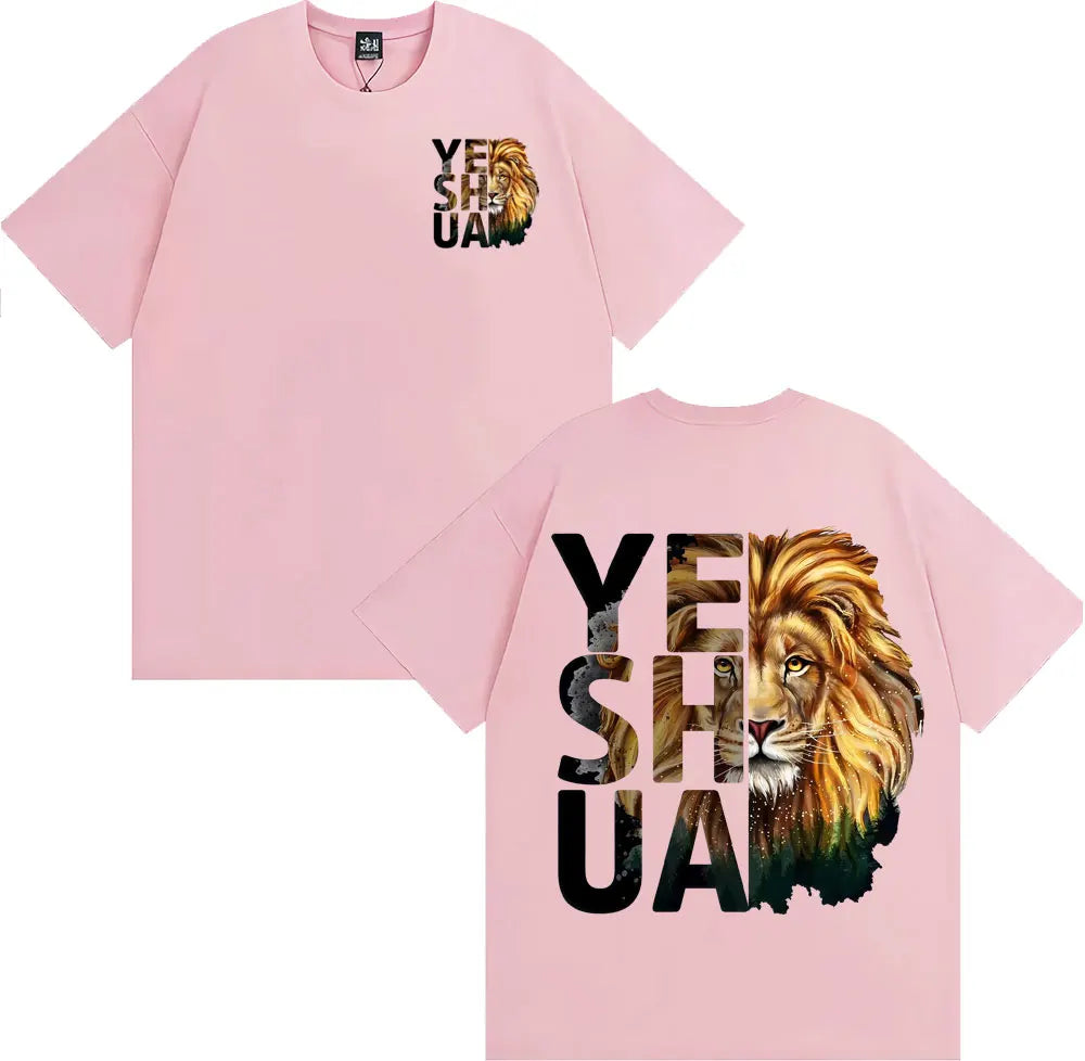 🦁 T-shirt chrétien homme & femme Yeshua Lion – 12 coloris | Tailles XS à XXXL | Sons of Light