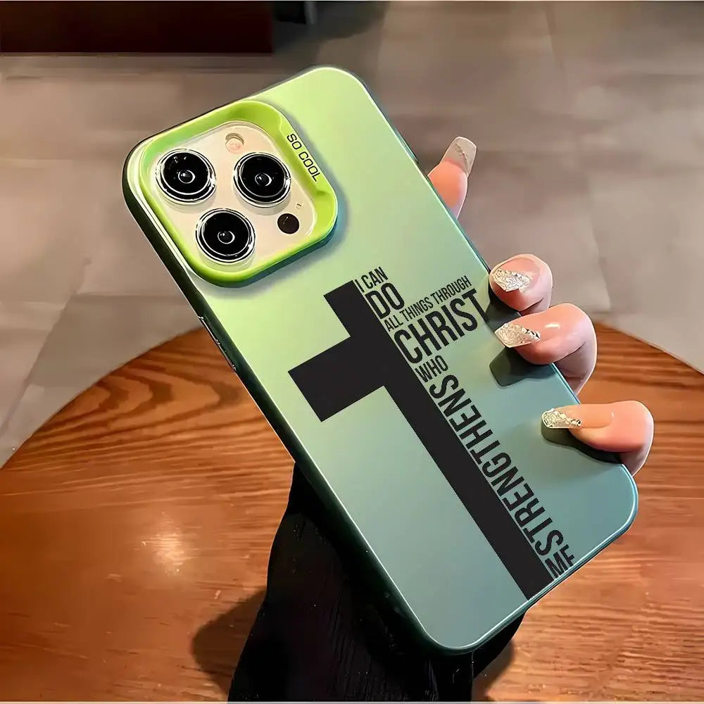 Coque iPhone chrétienne – Croix & Versets bibliques | Style, Foi & Protection – Hope And Light Girlz