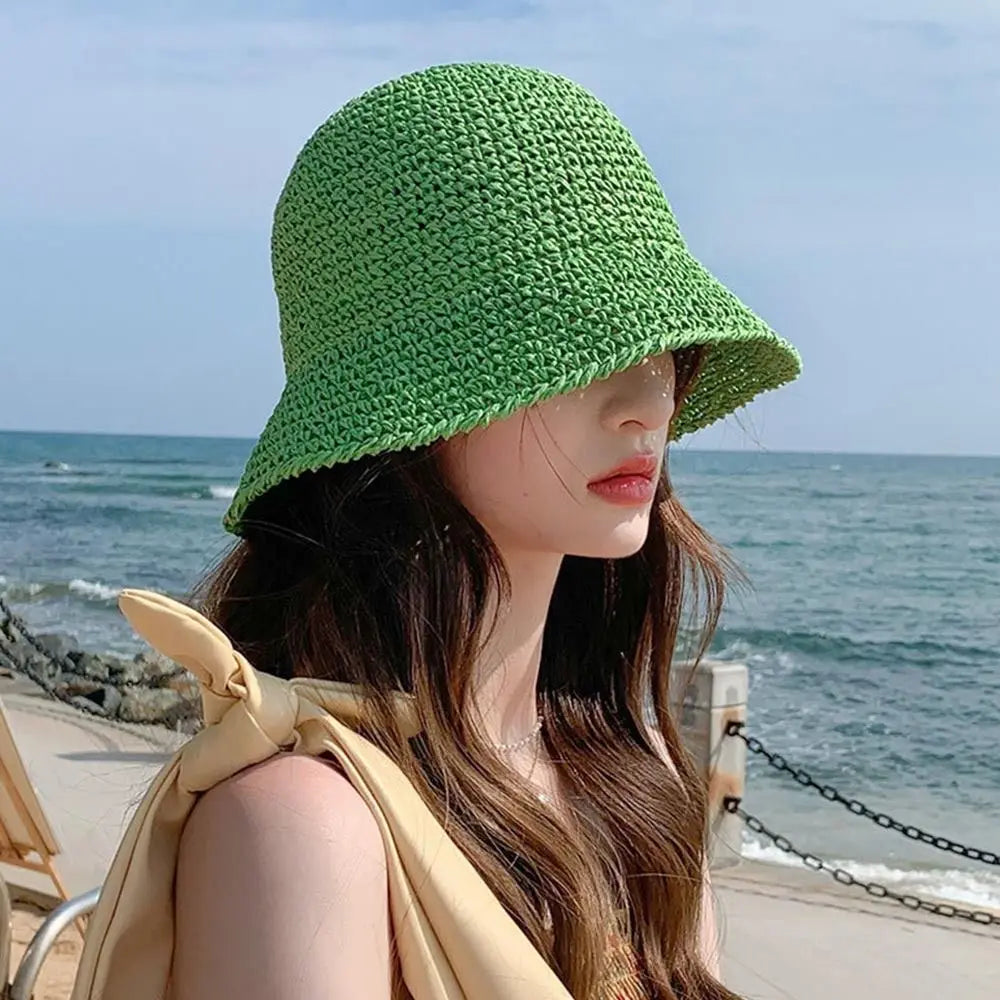 Chapeau de Plage Femme Élégant – Capeline en Paille avec Nœud | Protection Solaire Été 2026