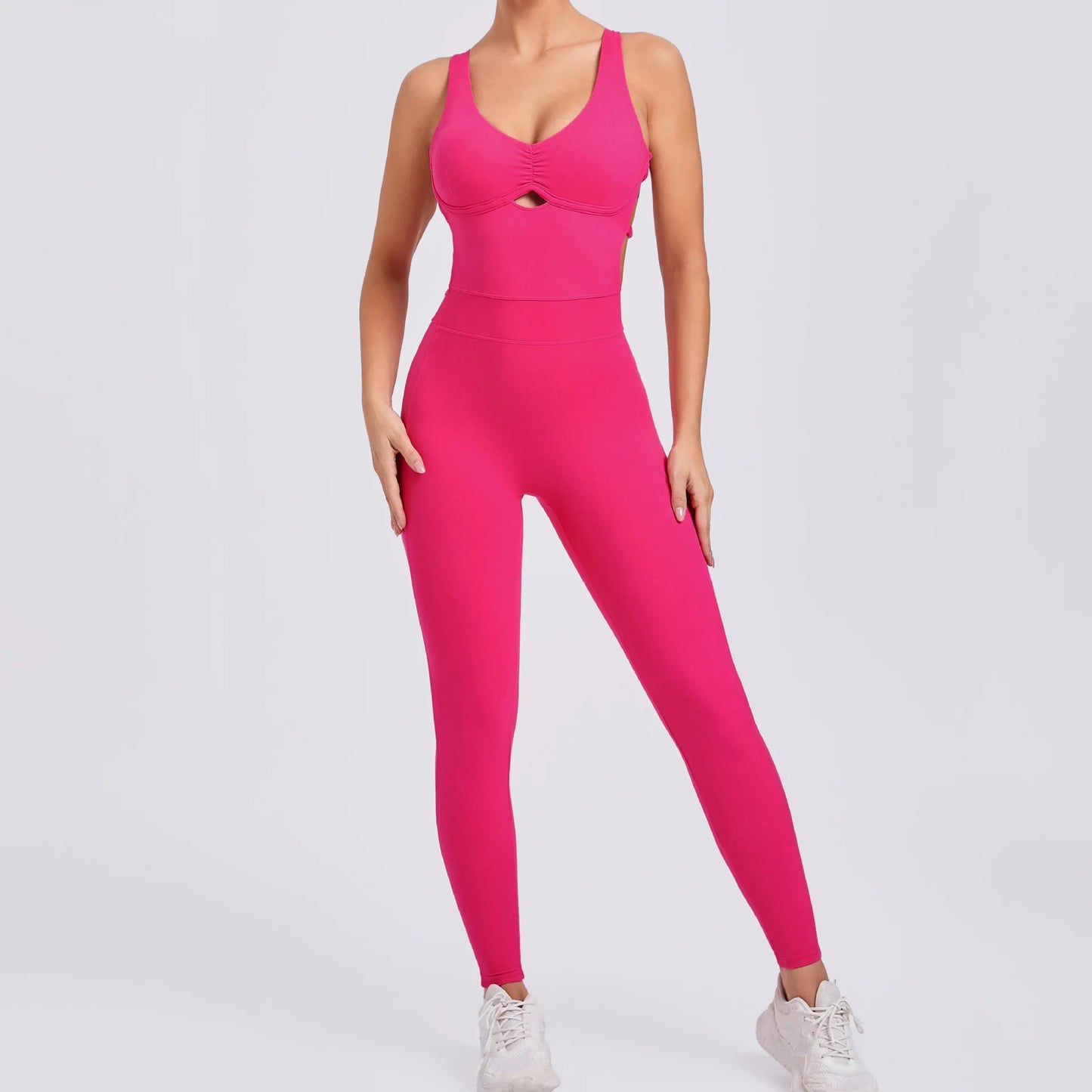 Combinaison Sport Femme Sculptante – Dos Ouvert ; Effet Push Up ✨ Tailles S à L • Coloris tendance