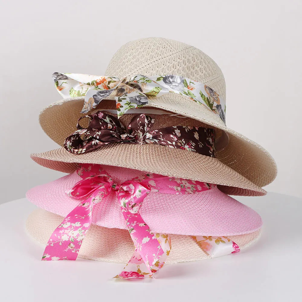 Chapeau de Plage Femme Fleuri Anti-UV | Hope And Light Girlz