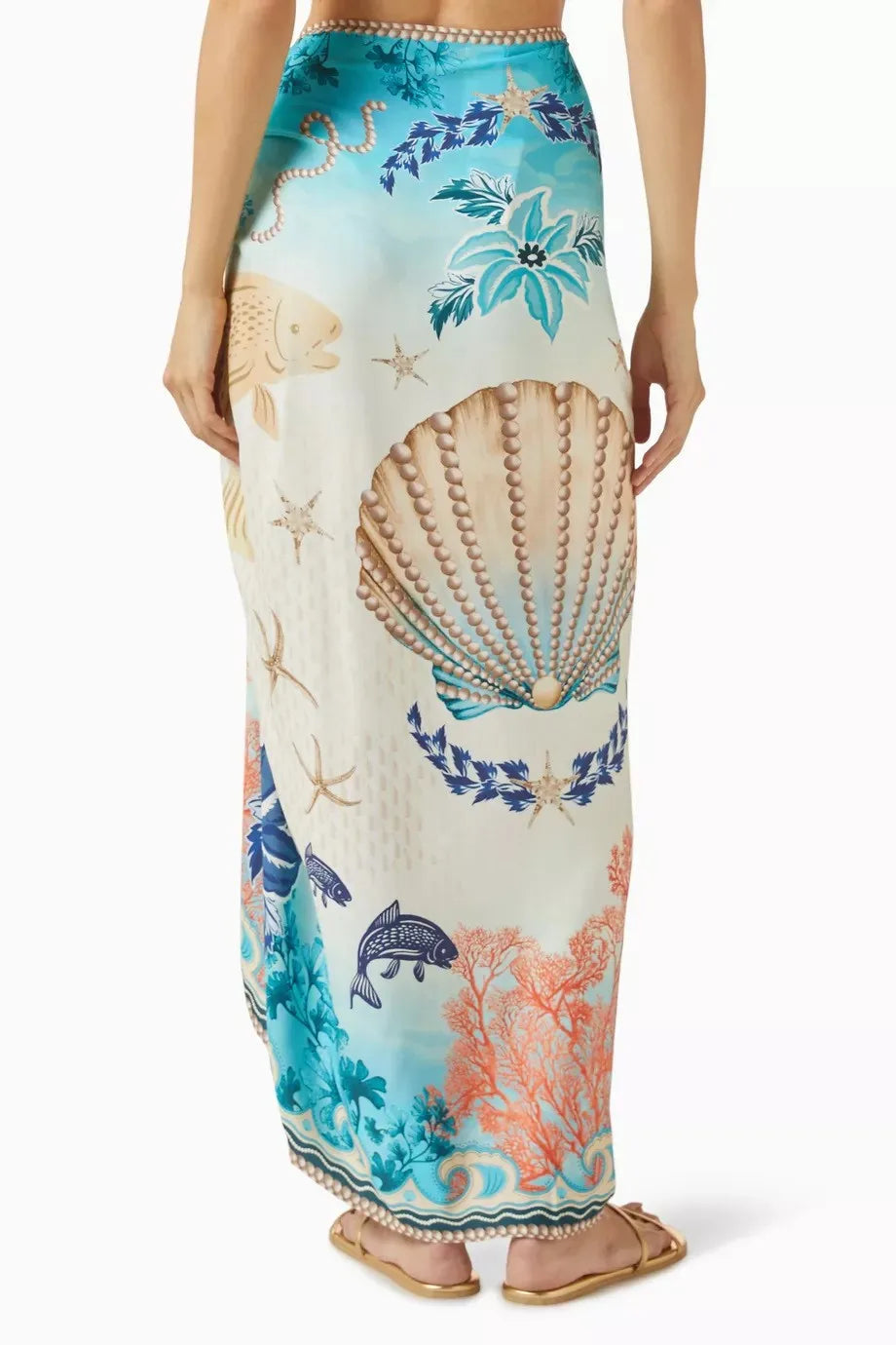 Paréo de Plage Femme Fleuri | Voile Léger Taille Unique
