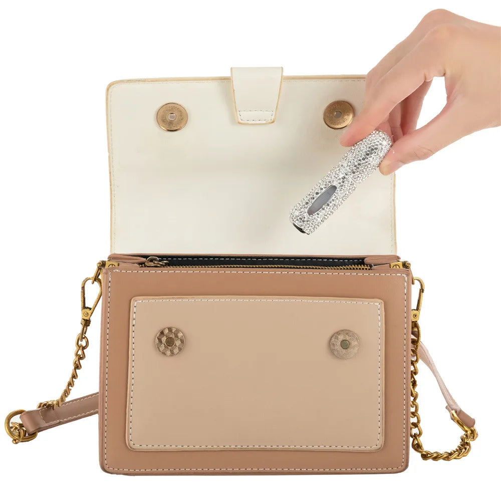 Mini Vaporisateur de Parfum Rechargeable – Strass Cristal 5 ml