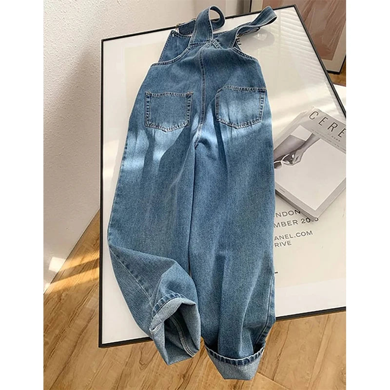 Salopette Jean Oversize Femme | Coupe Loose Wide Leg Du S au 5XL – Hope & Light Girlz
