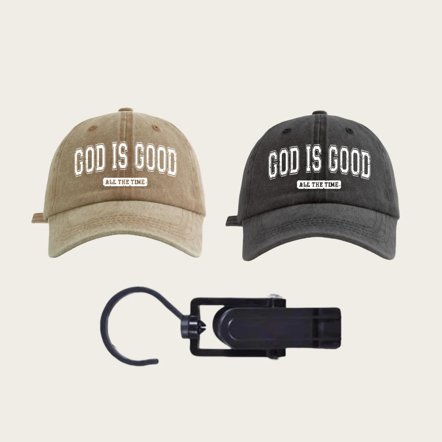 🧢 Casquette chrétienne unisexe “God is Good” – Réglable, style streetwear, foi & identité
