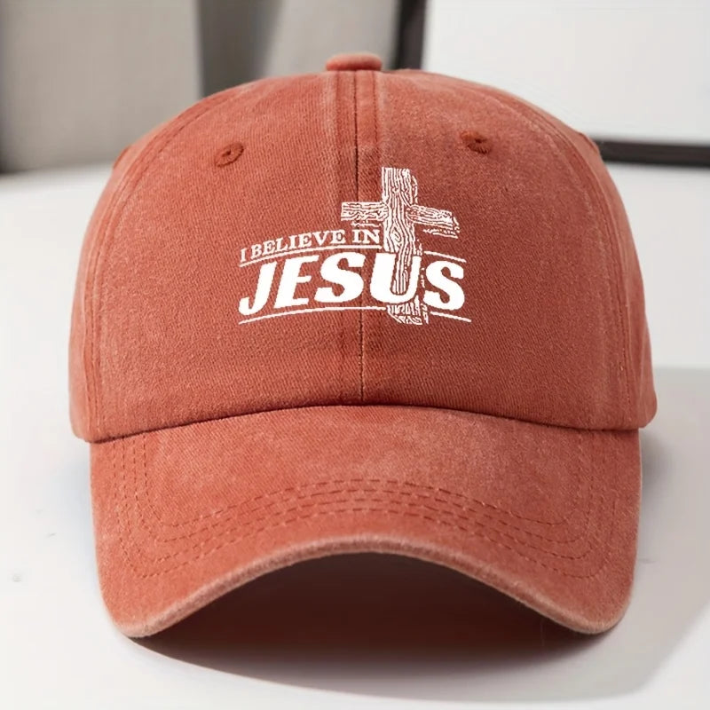 Casquette "I Believe in Jesus" – Casquette Baseball Unisexe Réglable – Style & Foi (8 couleurs)