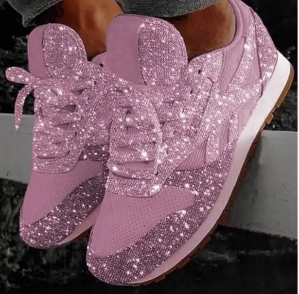 Baskets Femme Strass; Glitter – Sneakers Fashion Ultra Brillantes ✨ Du 36 au 43 • Effet bling chic tendance