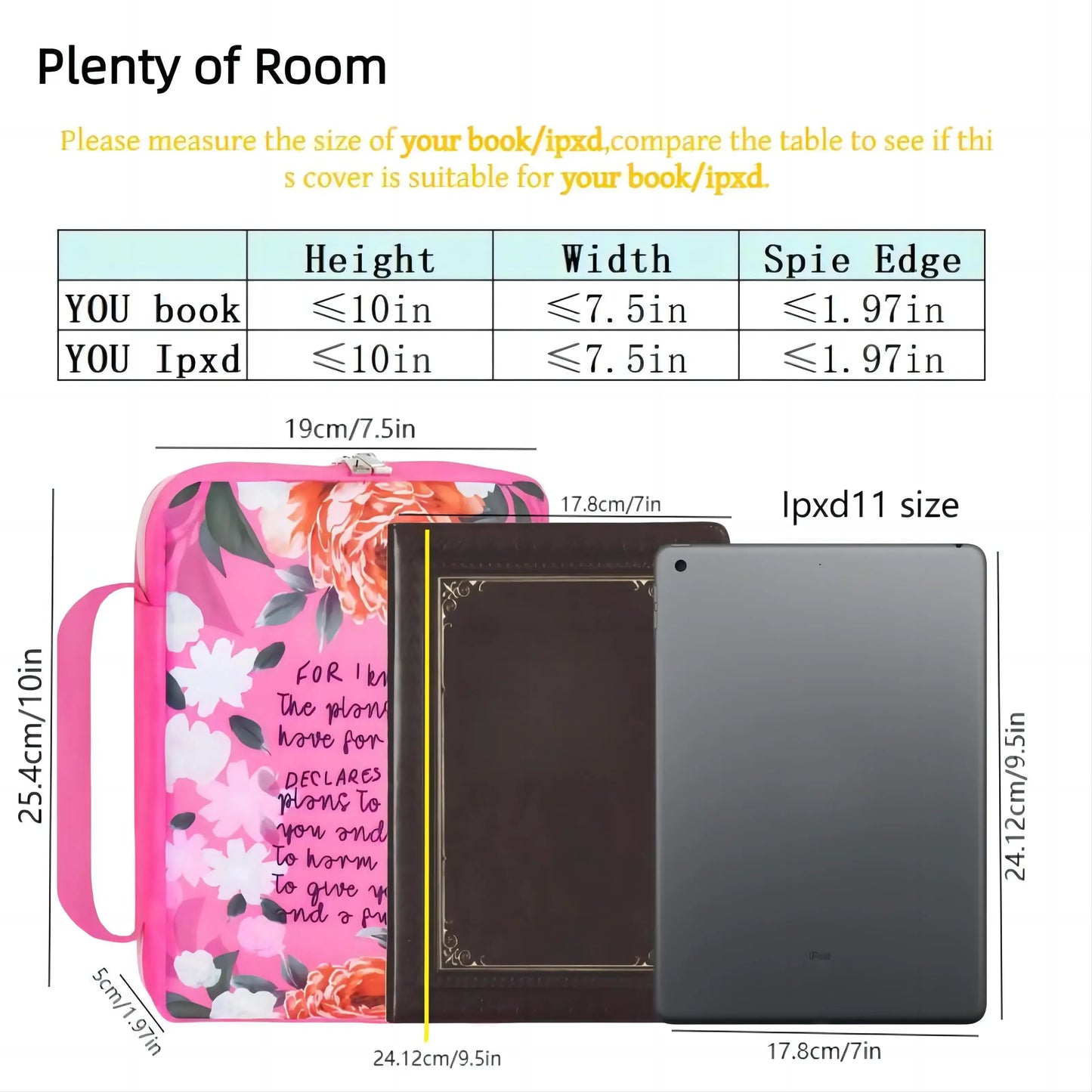 Housse de Protection pour Bible – avec poignée & zip