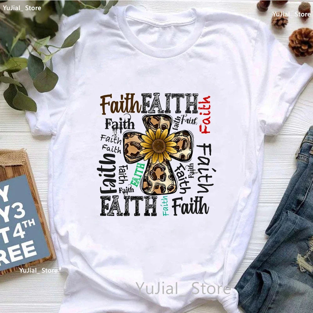 T-shirt chrétien femme – Jésus-Christ & Foi | 20 motifs au choix | Hope & Light Girlz