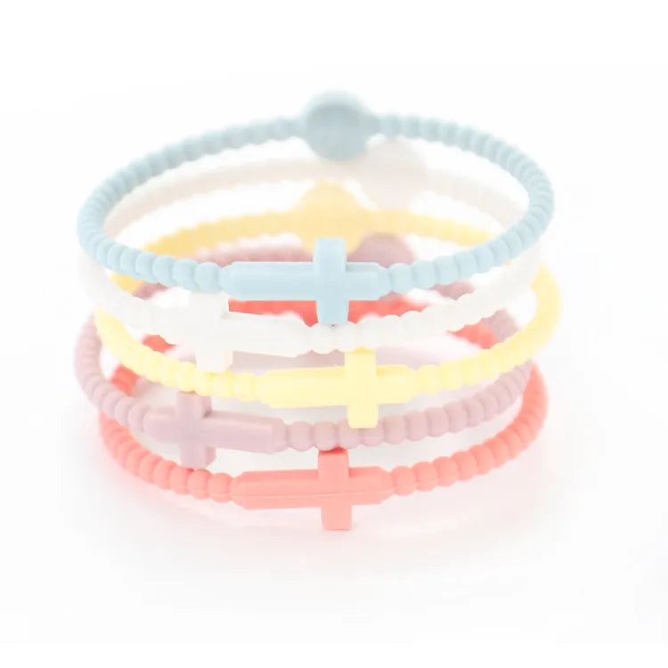 Bracelet Croix – Lot complet de bracelets girly | Douceur & Foi