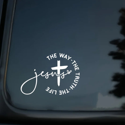 Sticker Voiture « Jesus – The Way, The Truth, The Life »