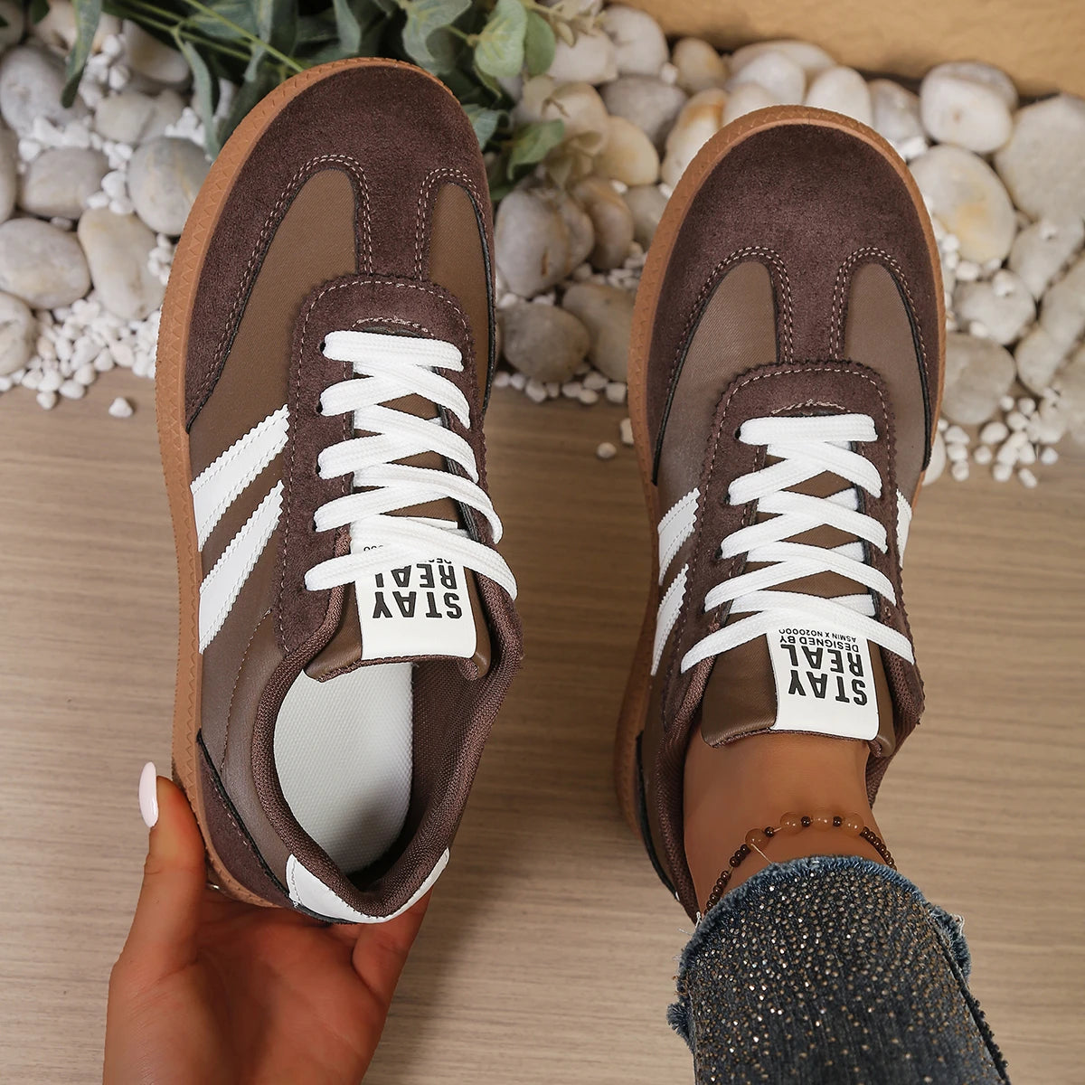 Sneakers Vintage Femme Fashion – Baskets Casual Tendance du 35 au 45 | Hope & Light Girlz