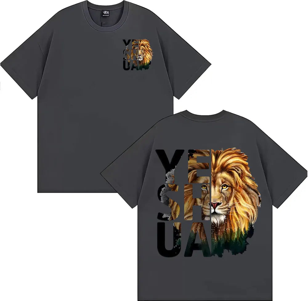 🦁 T-shirt chrétien homme & femme Yeshua Lion – 12 coloris | Tailles XS à XXXL | Sons of Light