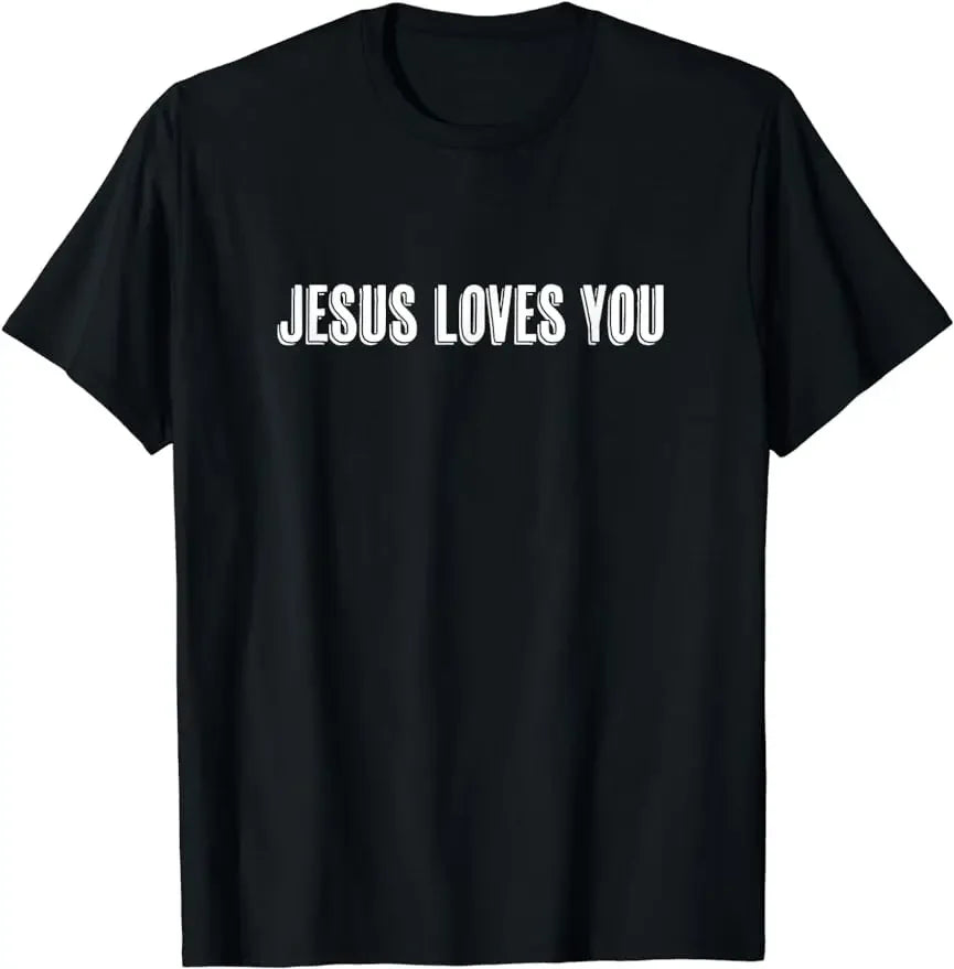 T-Shirt Chrétien Homme “Jesus Is King / Jesus Loves You” – Tee Shirt Foi & Streetwear – Du S au 4XL