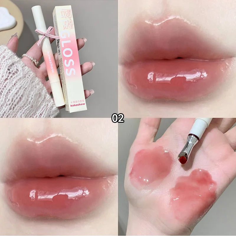 Gloss Jelly Miroir Hydratant Kakashow – Effet Lèvres Glassy Ultra Brillantes Waterproof 💄✨